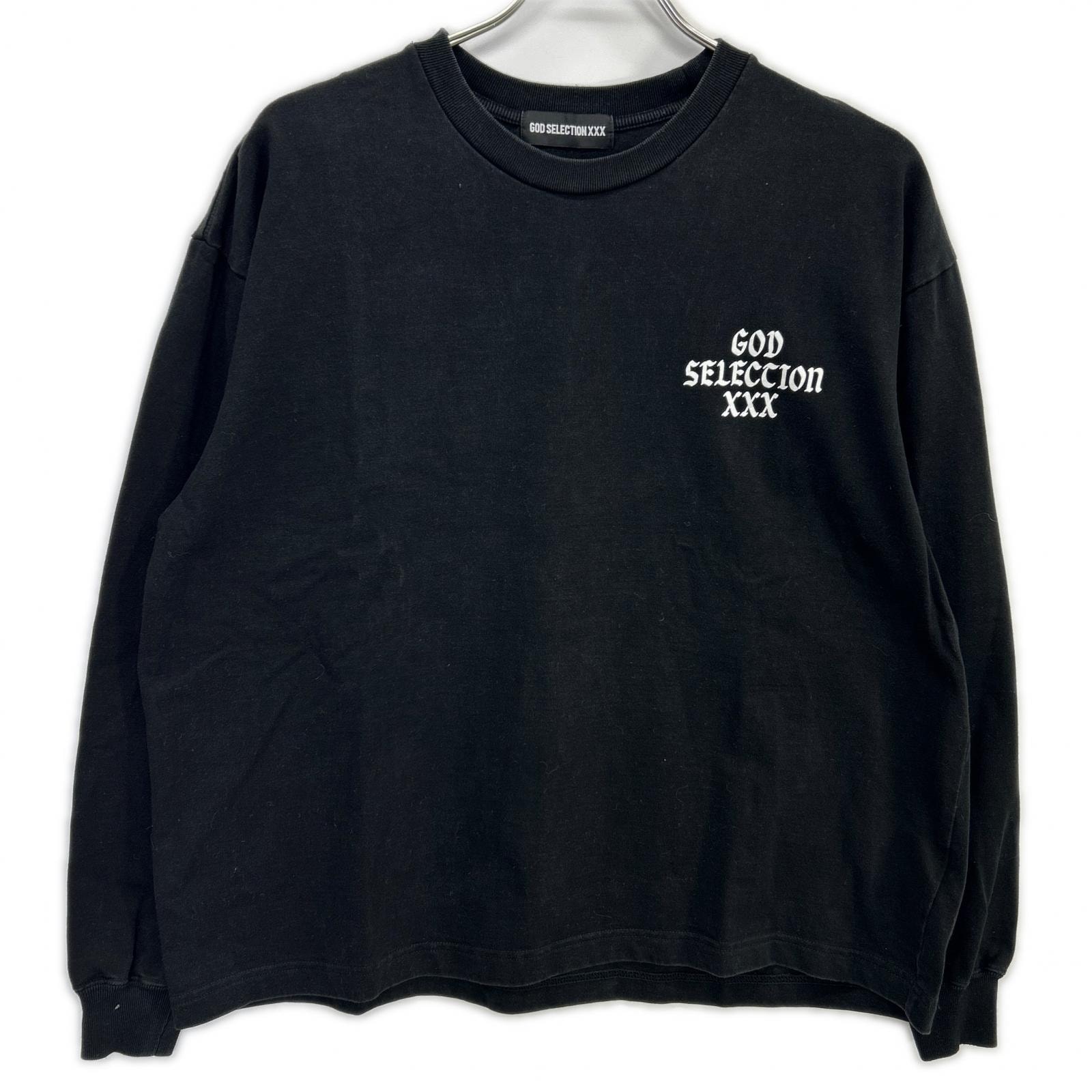 ゴッドセレクショントリプルエックス ロゴプリント 長袖Tシャツ