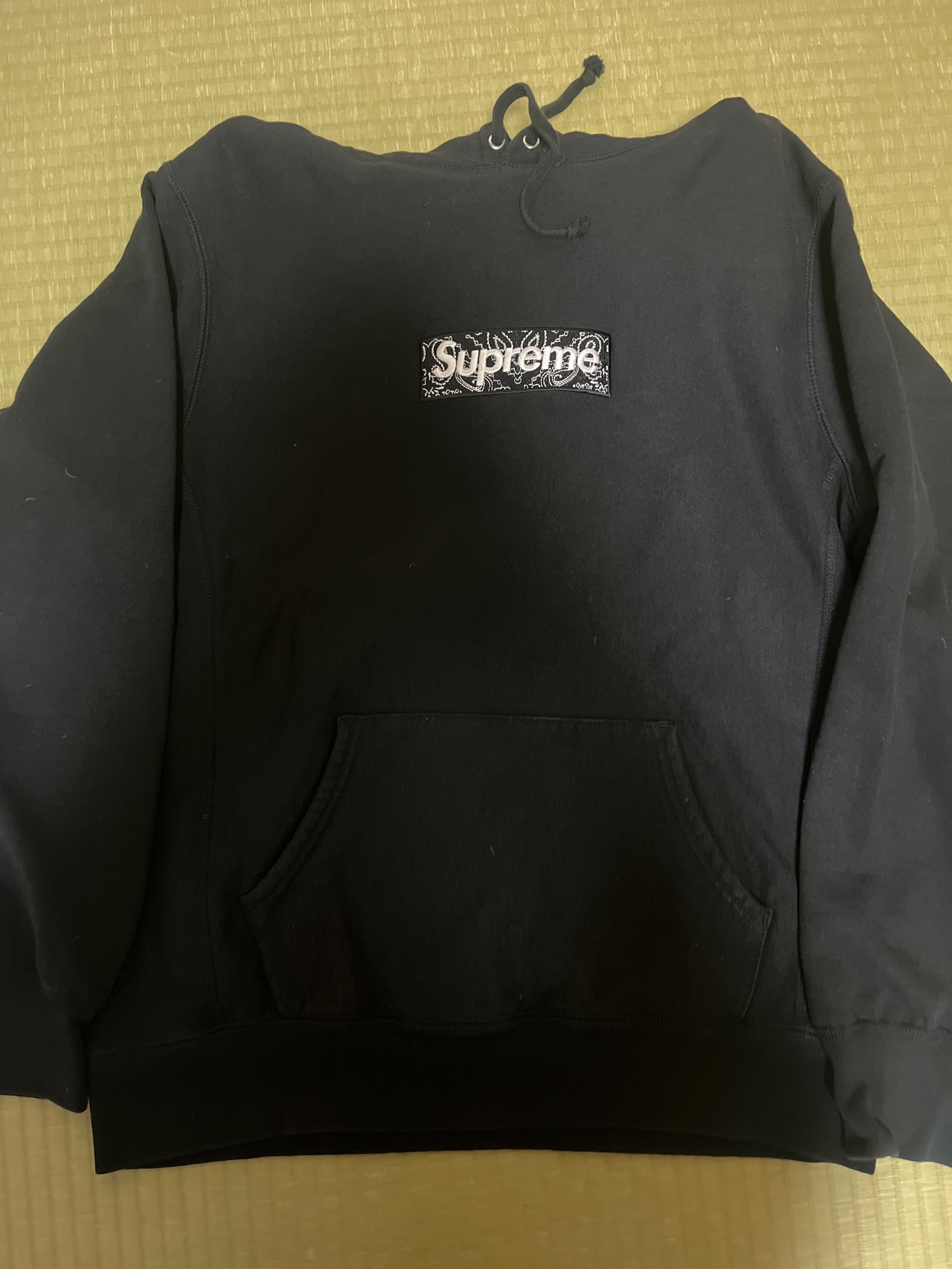Supreme Bandana Box Logo Hooded Sweatshirt "Black"
