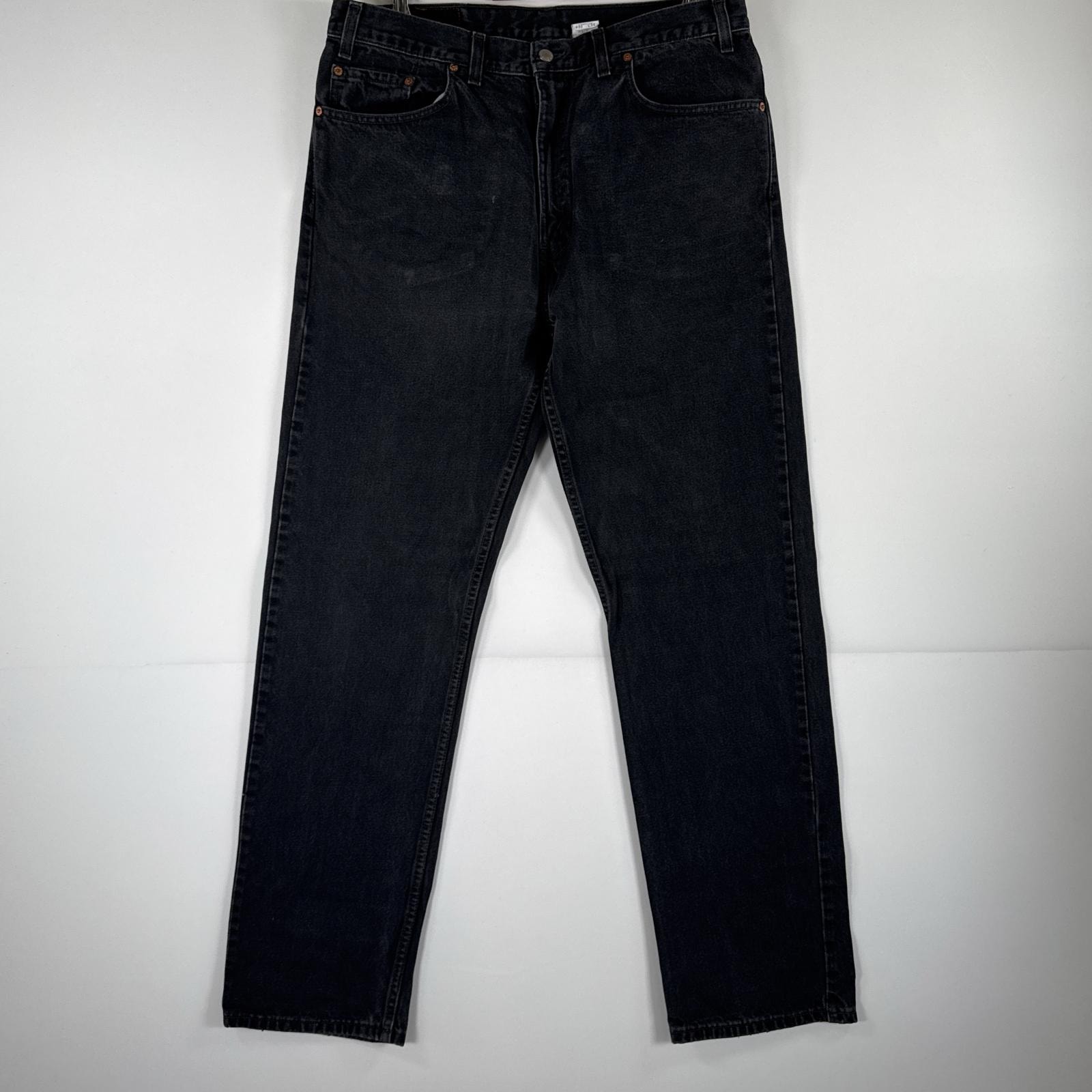古着 90's/90年代 リーバイス Levi's デニムパンツ 505 ジーパン ストレート 大きいサイズ ジップフライ ジーンズ ビッグサイズ w38 L34 ブラック メンズ