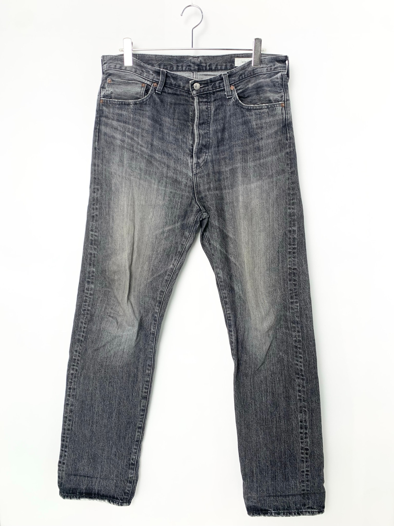 HYKE Classic Straight Jeans "Black"