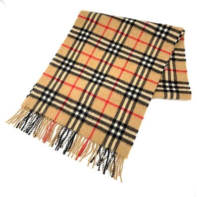 バーバリーズ マフラー チェック柄 カシミア100% キャメル