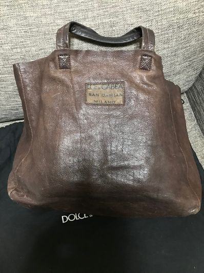 D&G 革 トートバッグ