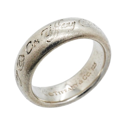 【6jgb0136-k】ティファニー リング ノーツ シルバー925 9号【中古】レディース