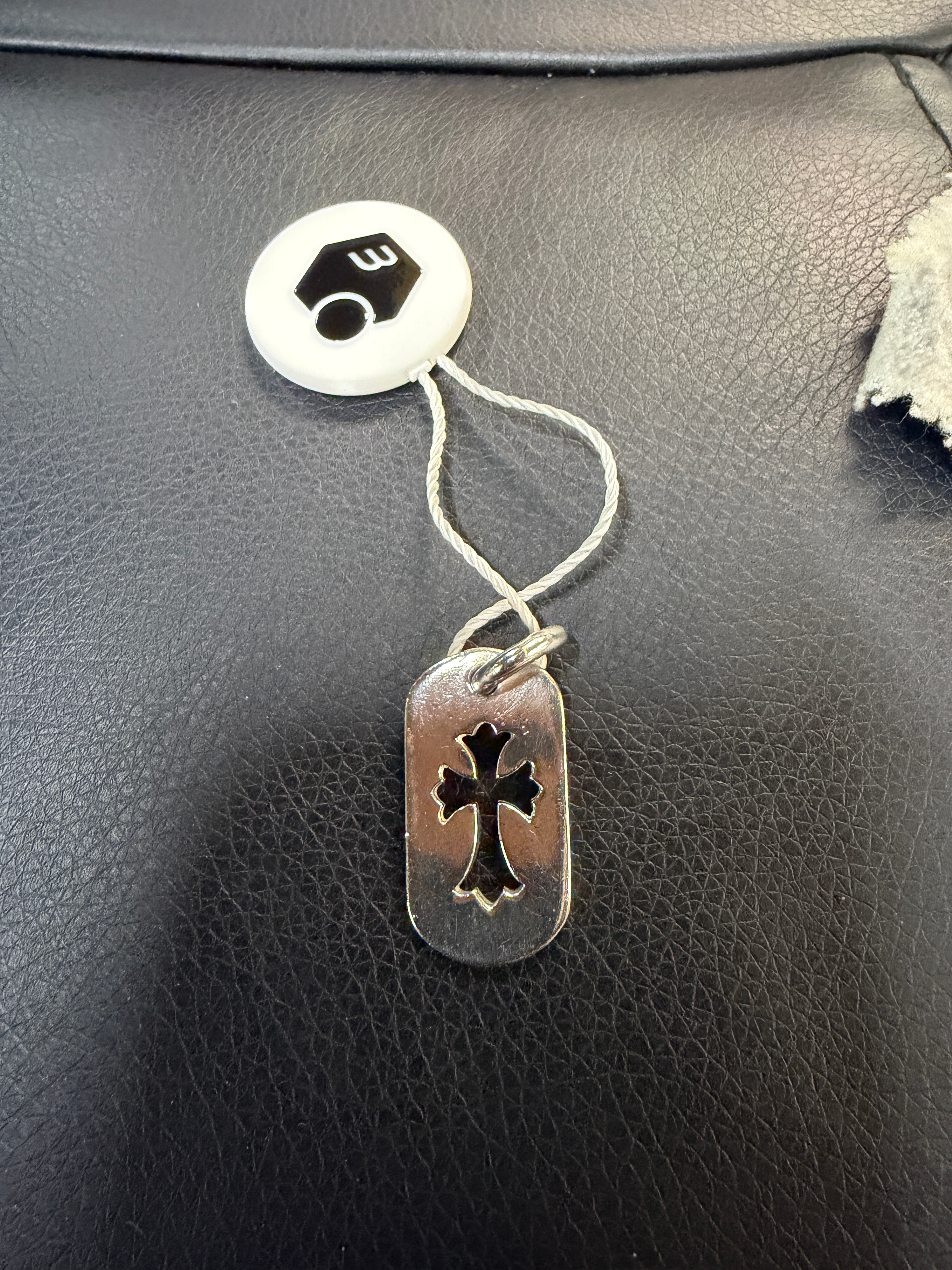 Chrome Hearts Dog Tag Small Cut Out Cross "Silver"