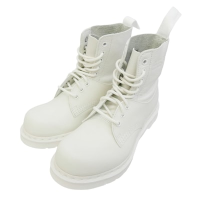 MAISON MARGIELA Dr.Martens SH3WU0013 MM6 エムエムシックス x DR MARTENS ドクターマーチン NO STEEL TOE ノースチールトゥー ブーツ ホワイト系 39【新古品】【未使用】【中古】