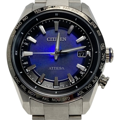 ☆☆CITIZEN シチズン アテッサ ACT Line UNITE with BLUE CB0288-65L ブルー 電波ソーラー メンズ 腕時計 箱有