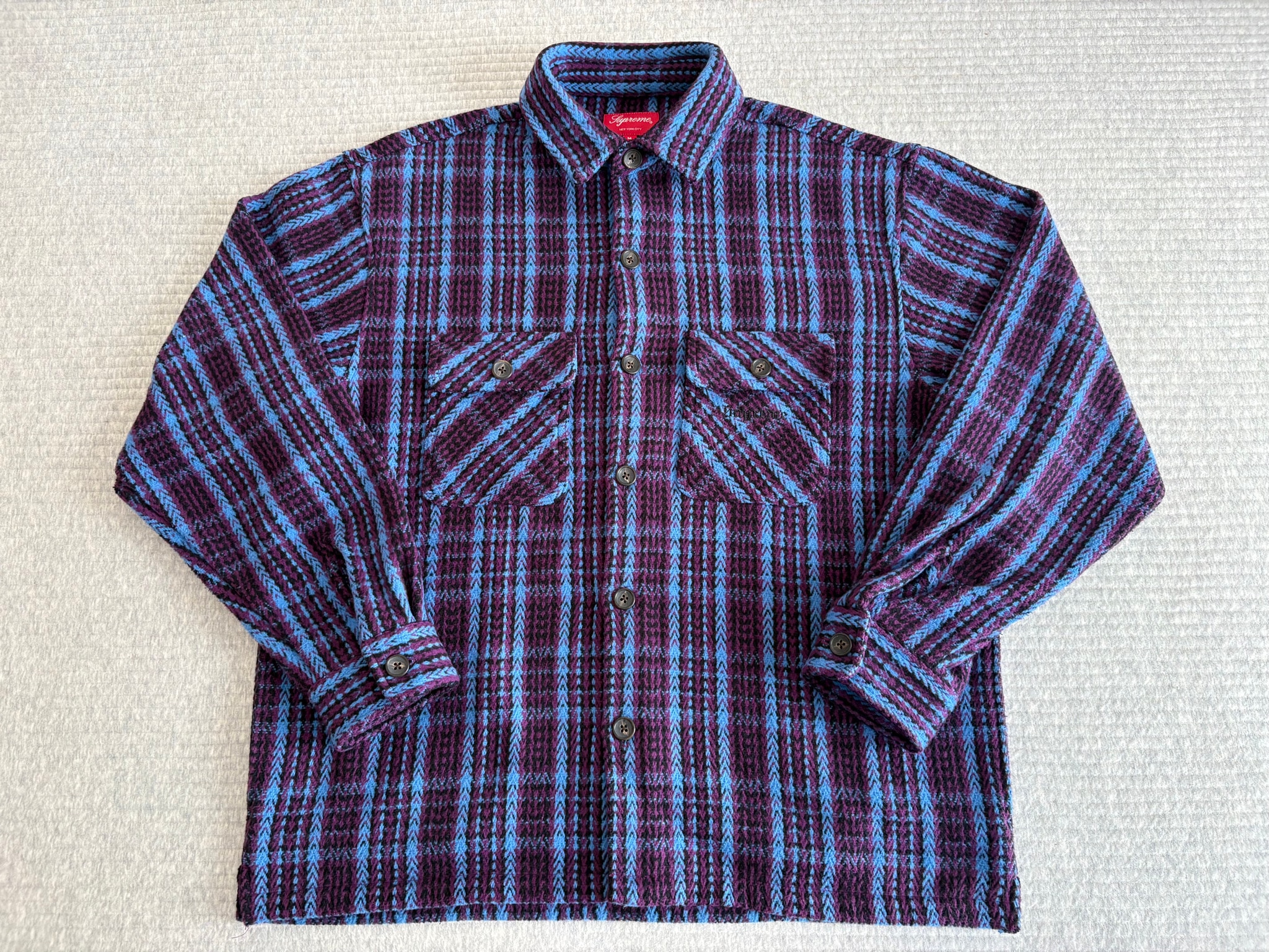 Supreme Heavy Flannel Shirt "Dark Plum"