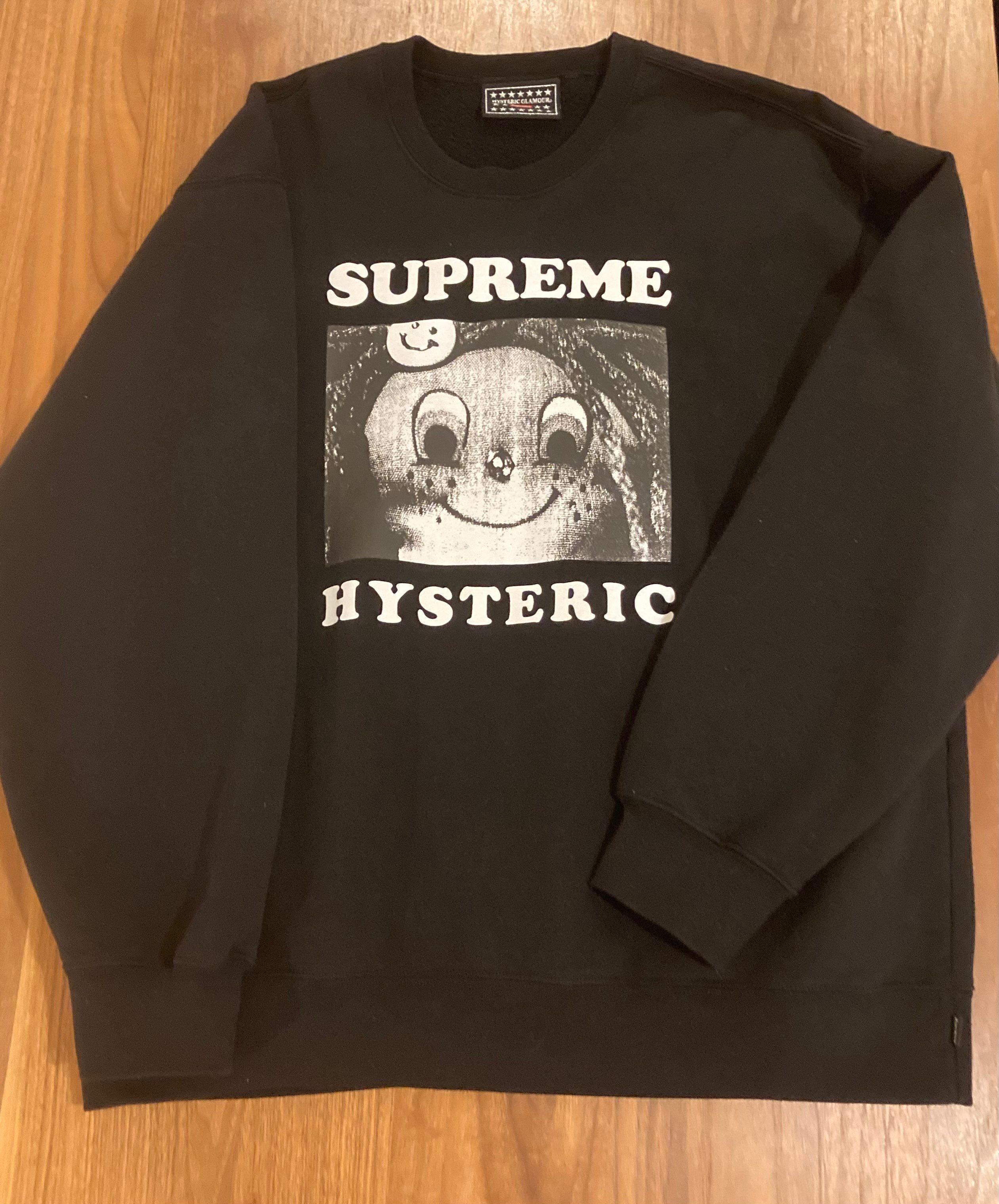 Supreme x HYSTERIC GLAMOUR Crewneck "Black"