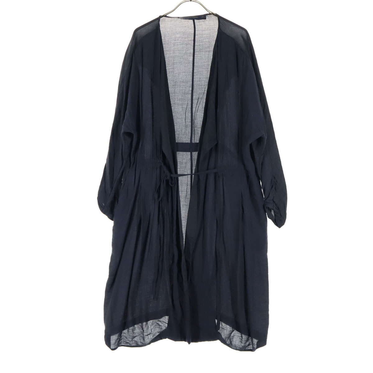 ZARA BASIC ザラベーシック 長袖 ラップ カーディガン S ネイビー