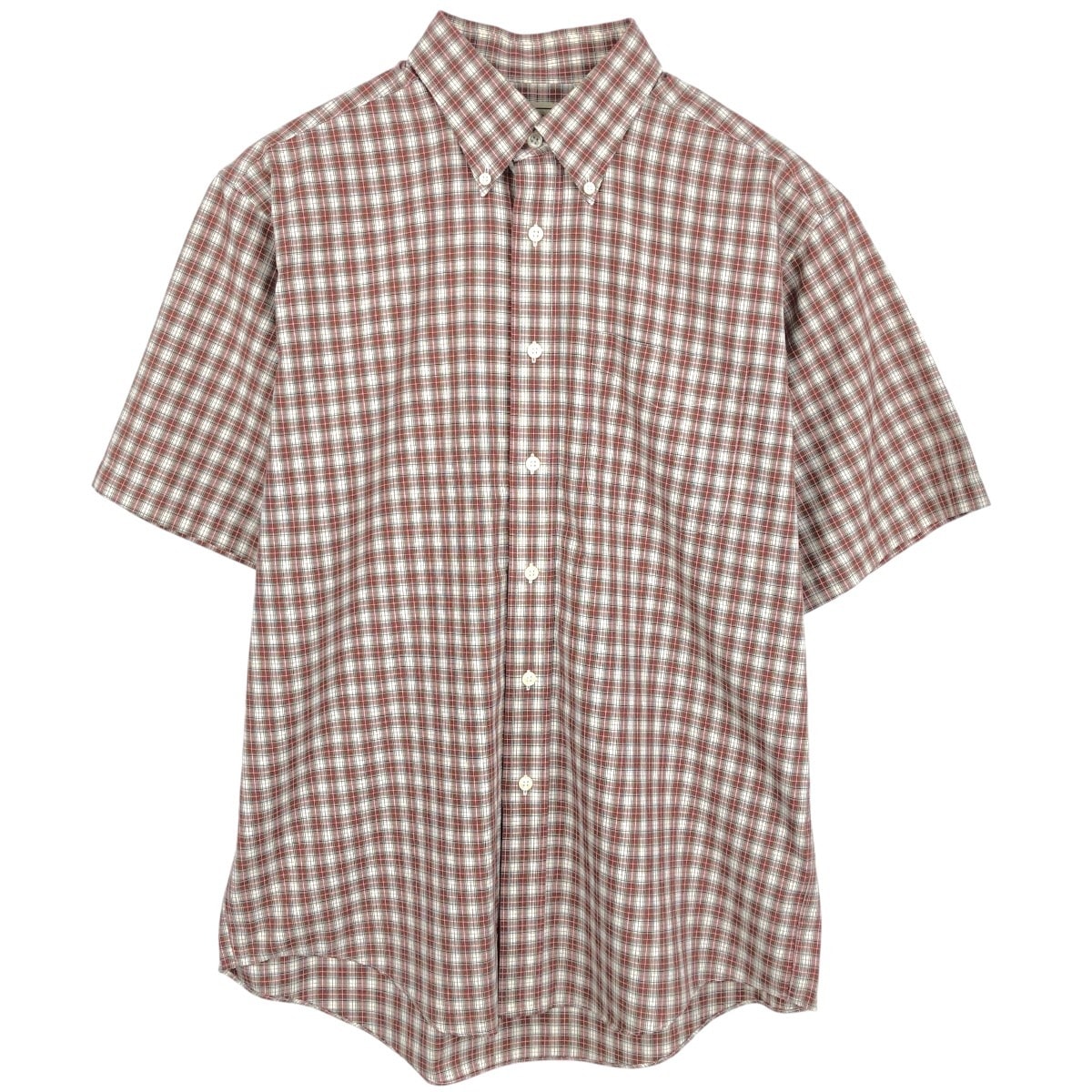 古着 エルエルビーン L.L.Bean 半袖 ボタンダウン チェックシャツ メンズM相当/eaa668770