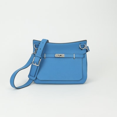 エルメス HERMES ジプシエール28 ジプシエール 28 バッグ ショルダーバッグ トリヨンクレマンス ブルーザンジバル Bluezanzibar ブルー Blue 青 シルバー金具