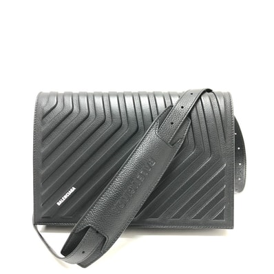 バレンシアガ BALENCIAGA Car Flap カー フラップ 679465 斜め掛けバッグ ショルダーバッグ レザー ブラック