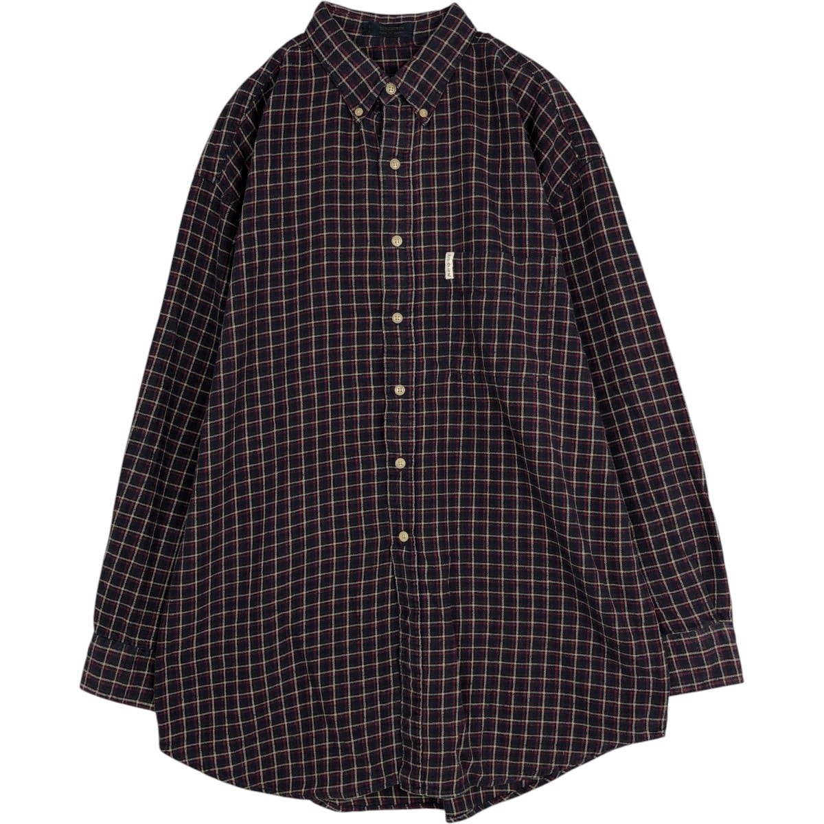 古着 80年代 ラルフローレン Ralph Lauren CHAPS チャップス 長袖 ボタンダウン フランネルチェックシャツ メンズL相当 ヴィンテージ/eaa677102