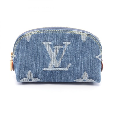 ルイ・ヴィトン LOUIS VUITTON ポシェット コスメティックPM ポーチ バッグ デニム レザー モノグラム・デニム レディース ブルー系 M24316 【中古】