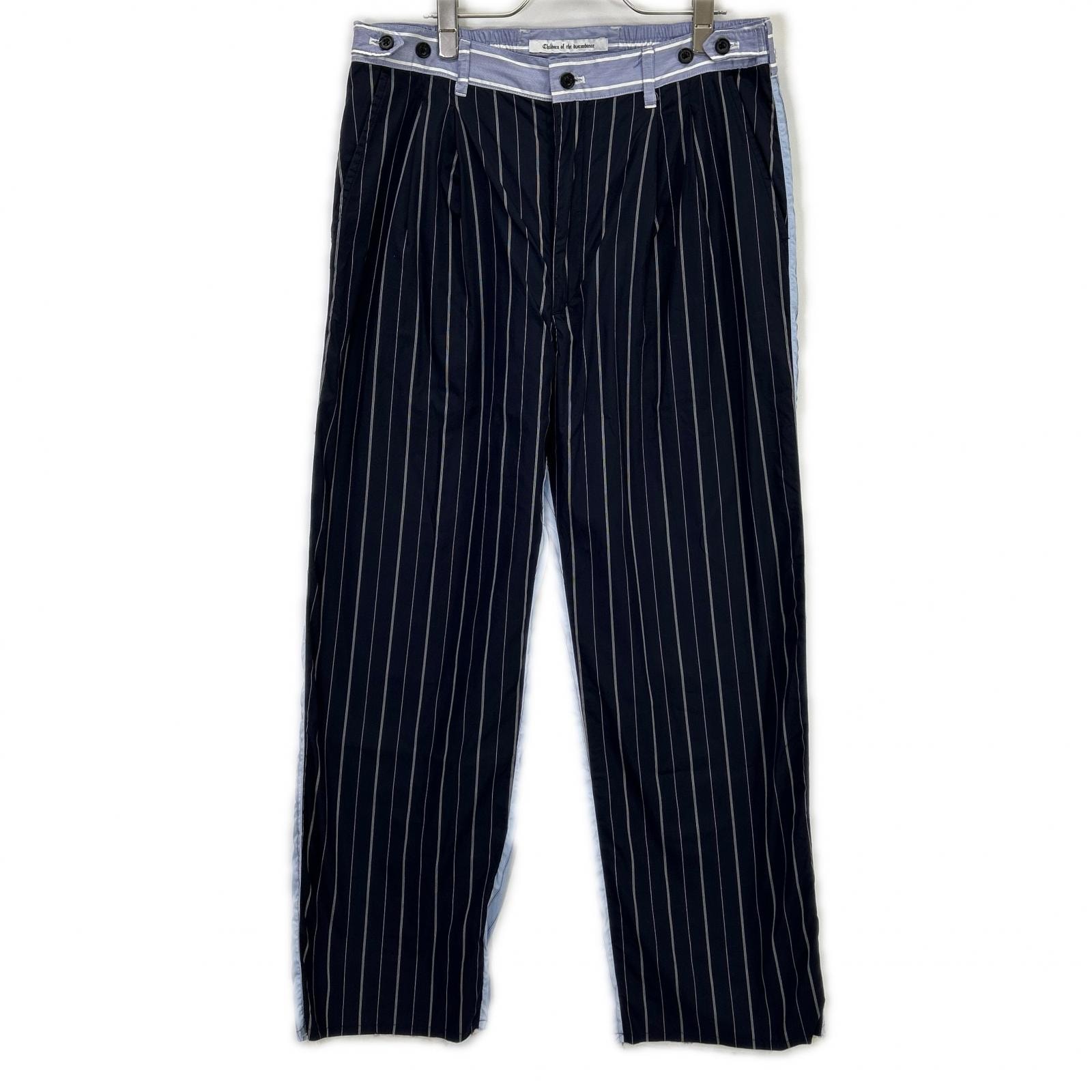 チルドレンオブザディスコーダンス COTDPT-319 ブルー 切り替え ストライプ パンツ 3