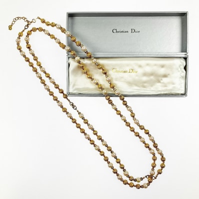 Christian Dior ロングネックレス ブレスレット セット