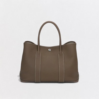 エルメス HERMES ガーデンパーティPM ガーデンパーティ PM ガーデンパーティ36 ガーデンパーティー バッグ トートバッグ カントリー エトゥープ Etoupe グレー Gray シルバー金具 ハンドバッグ