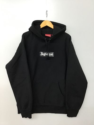 Supreme Bandana Box Logo Hooded Sweatshirt "Black"