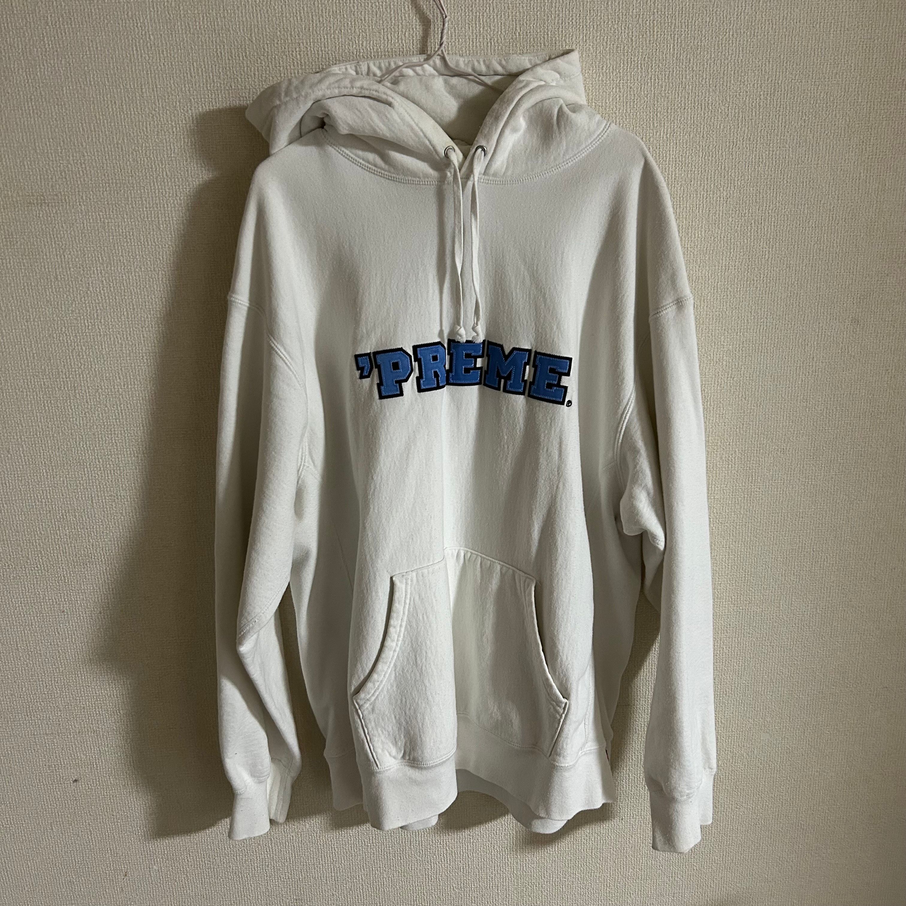 Supreme Preme Hooded Sweatshirt "White"