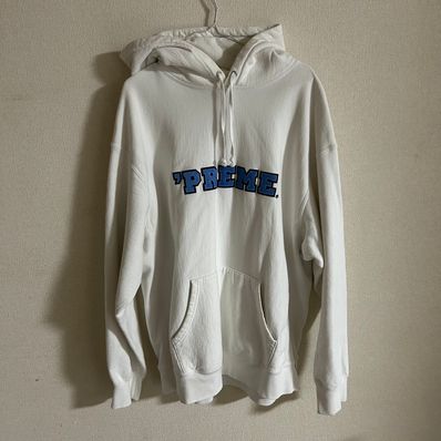 Supreme Preme Hooded Sweatshirt "White"