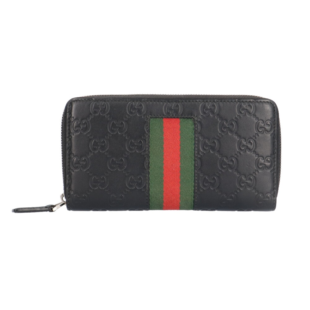 グッチ グッチシマ ウェブ 長財布 レザー 408831 ユニセックス GUCCI 中古