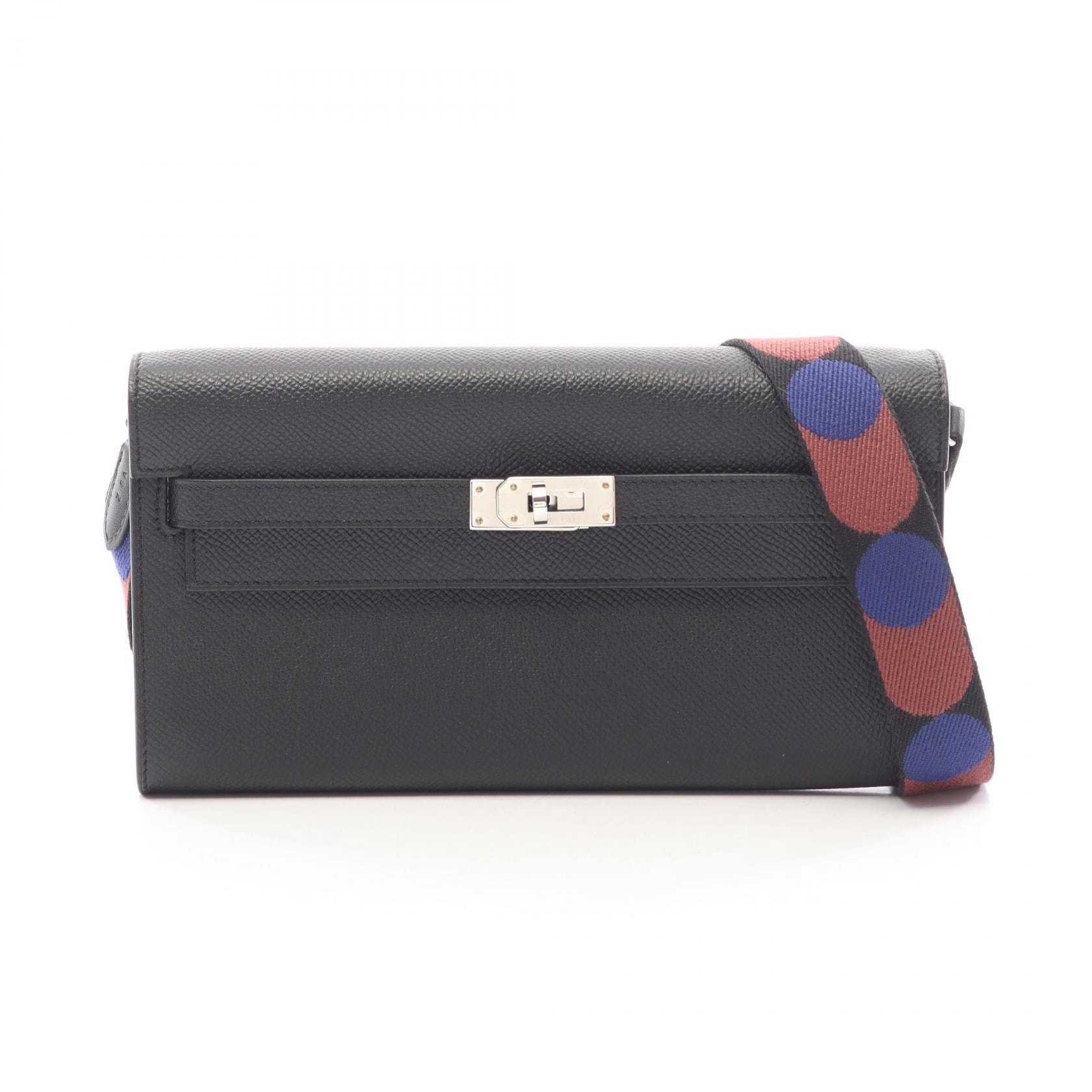 エルメス HERMES ケリートゥーゴー 別売りショルダーストラップ付き ショルダーバッグ バッグ レザー ヴォーエプソン ヴォーエプソン K刻印(2025年製造) レディース ブラック系 【中古】