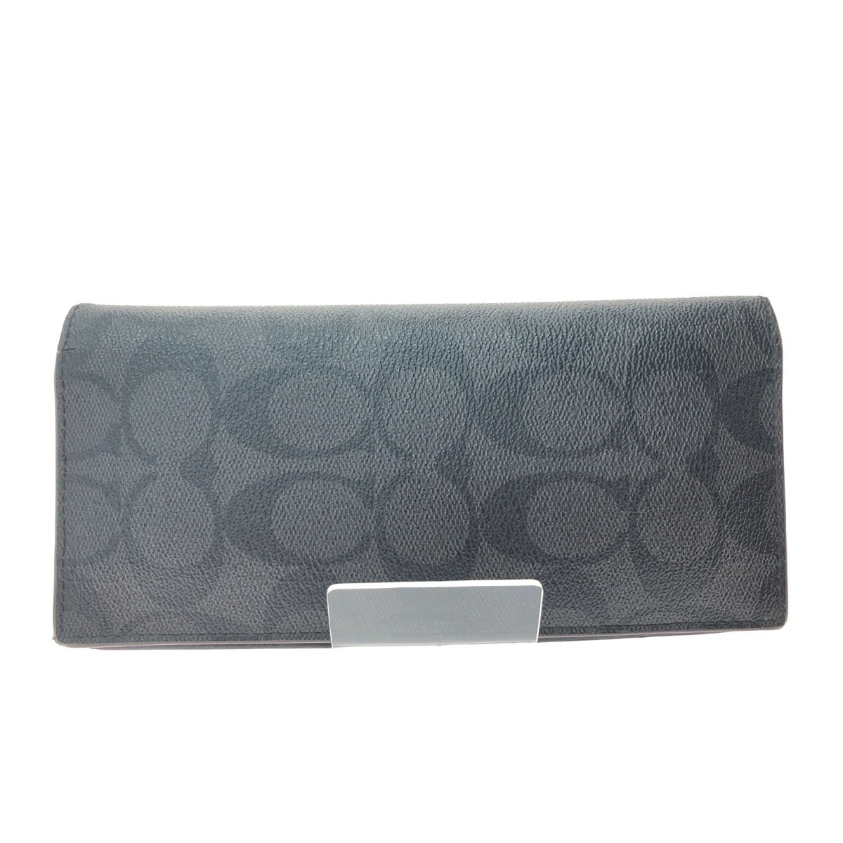 ▼▼COACH コーチ メンズ 二つ折り長財布 シグネチャー アウトレット 91635 ブラック