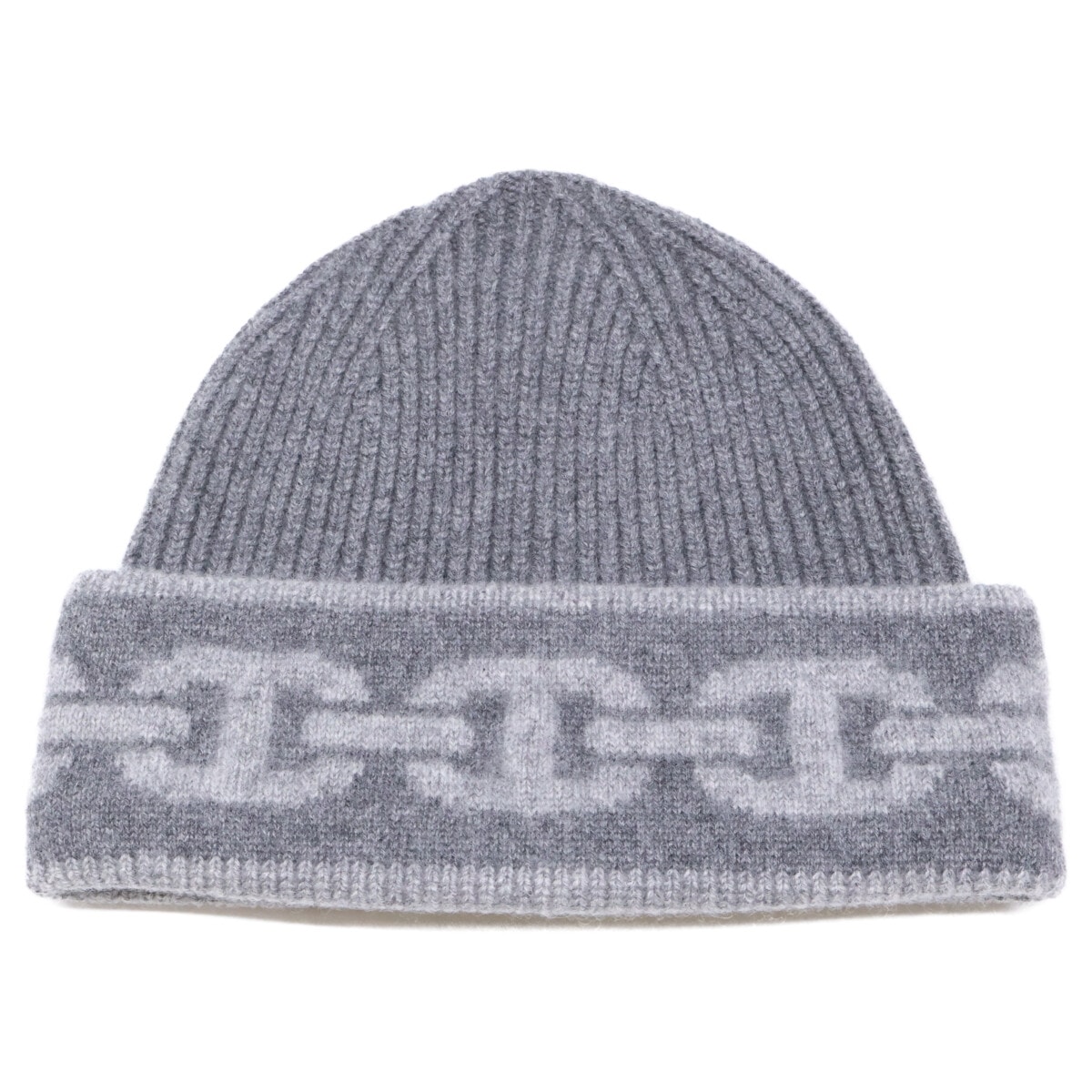 エルメス 【美品/国内正規】ヘヴン シェーヌダンクルモチーフ カシミヤ ニットキャップ M