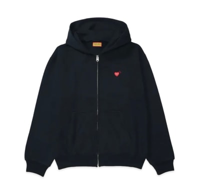 HUMAN MADE Classic Zip-Up Hoodie "Navy"