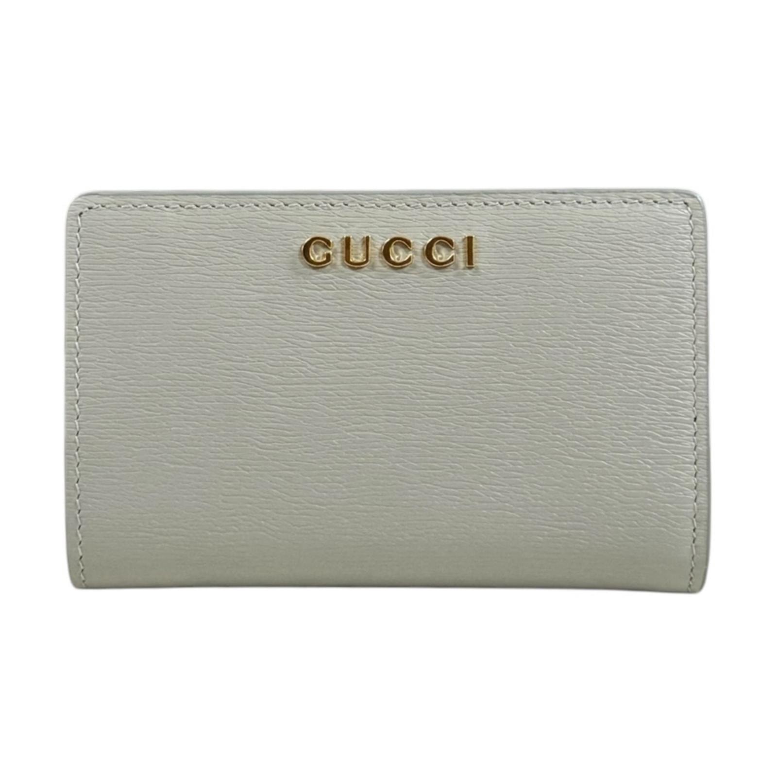 グッチ スクリプト ジップアラウンドウォレット 二つ折り財布 レザー 772640 レディース GUCCI  中古
