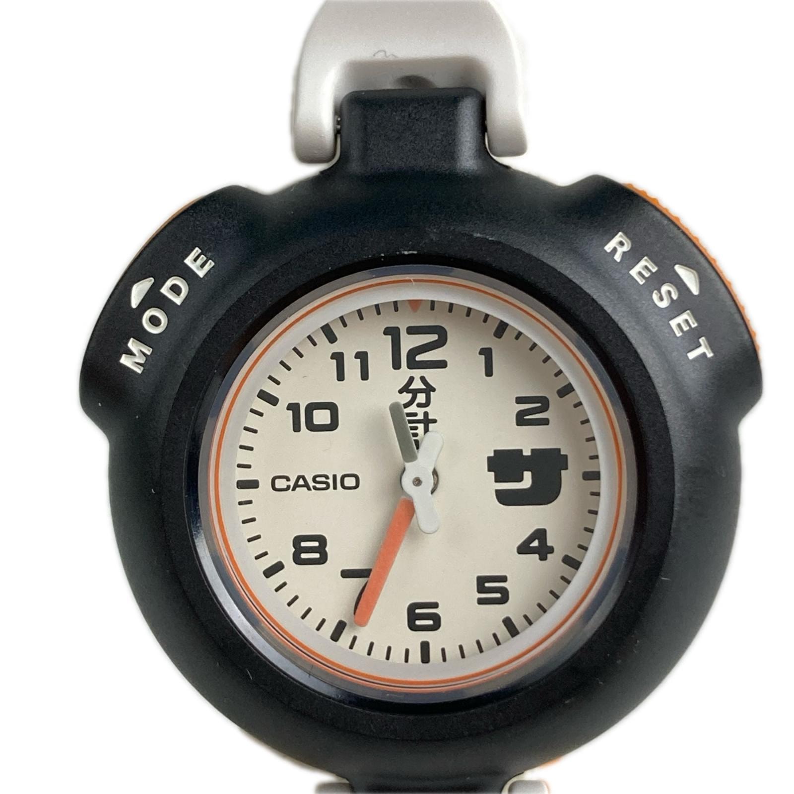 CASIO カシオ サ時計 サウナ用腕時計 SAN-100H-7BJR オレンジ 取説付