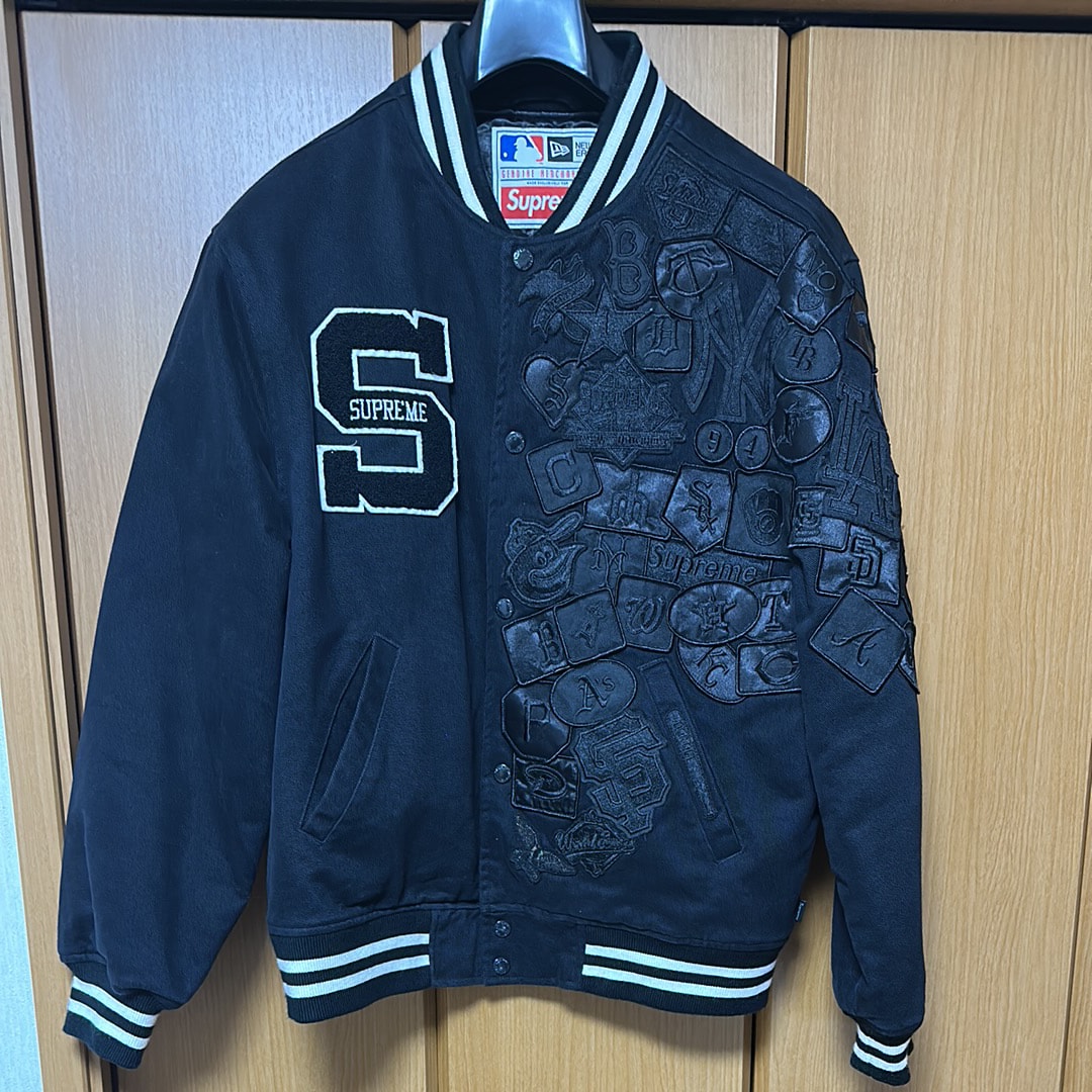 Supreme / New Era®/ MLB Varsity Jacket "Black"