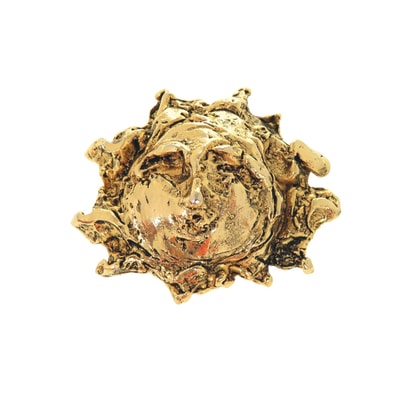 エルメス 太陽 ソレイユ ヴィンテージ ブローチ メタル