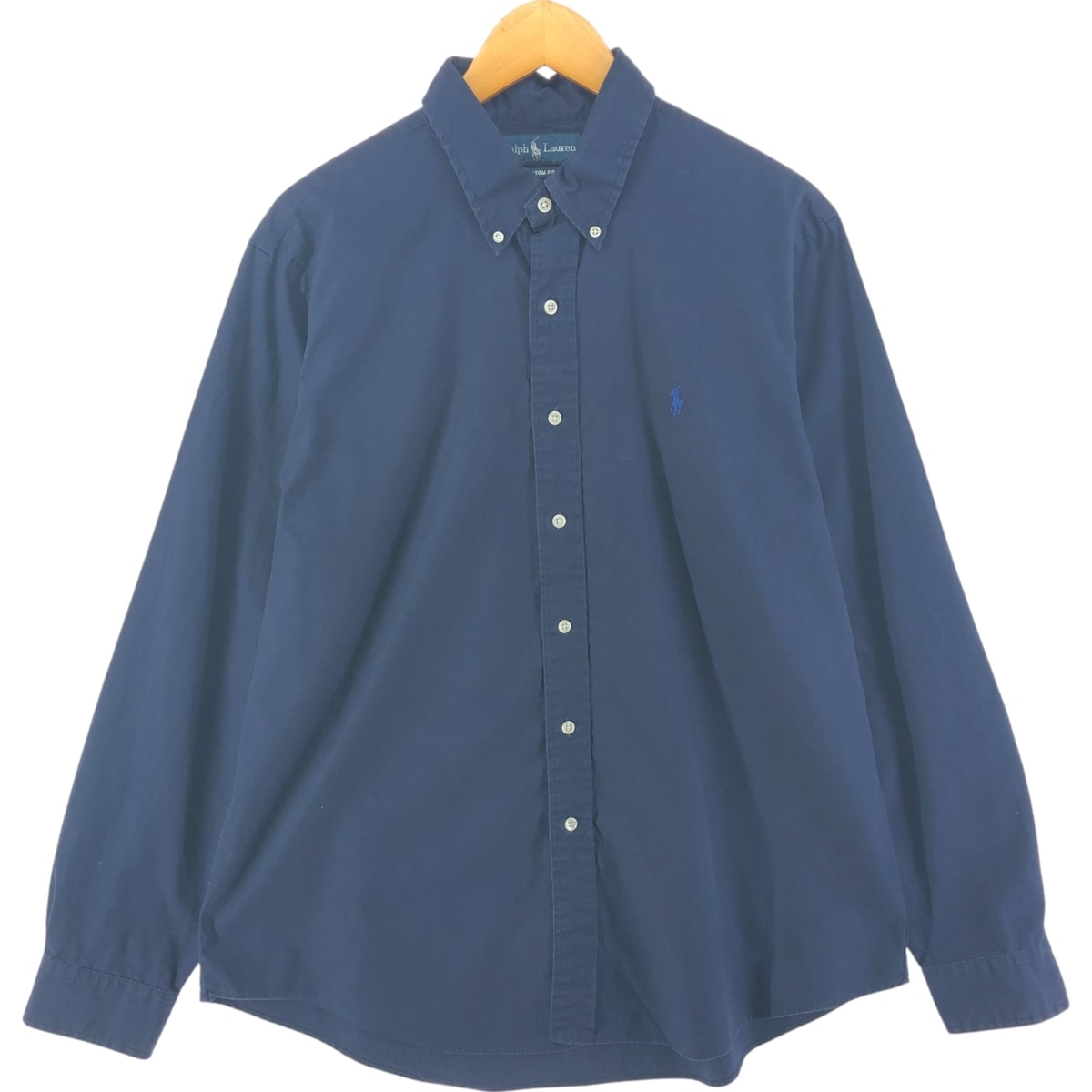 古着 ラルフローレン Ralph Lauren CUSTOM FIT 長袖 ボタンダウンシャツ メンズXL相当/eaa521819