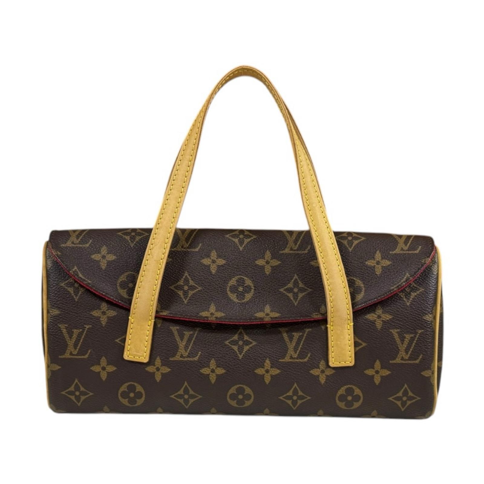 ルイヴィトン ソナチネ モノグラム ハンドバッグ モノグラムキャンバス M51902 ブラウン レディース LOUIS VUITTON  中古