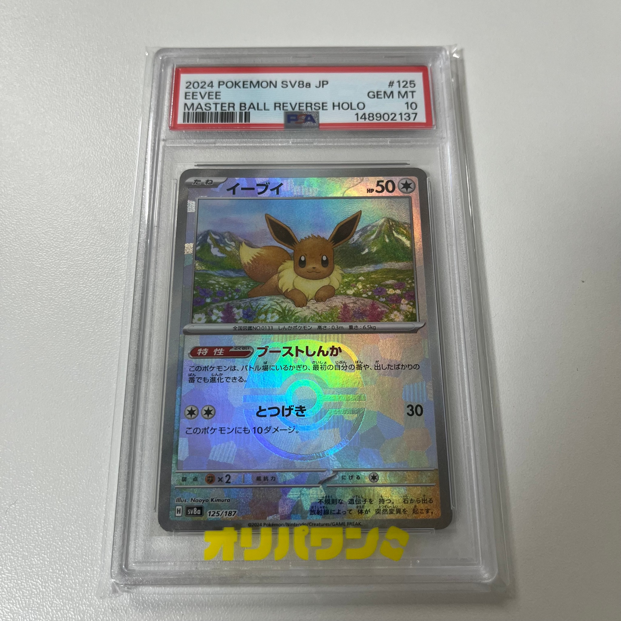 Eevee :Master Ball Mirror [SV8a 125/187](High Class Pack "Terastal Festival ex")