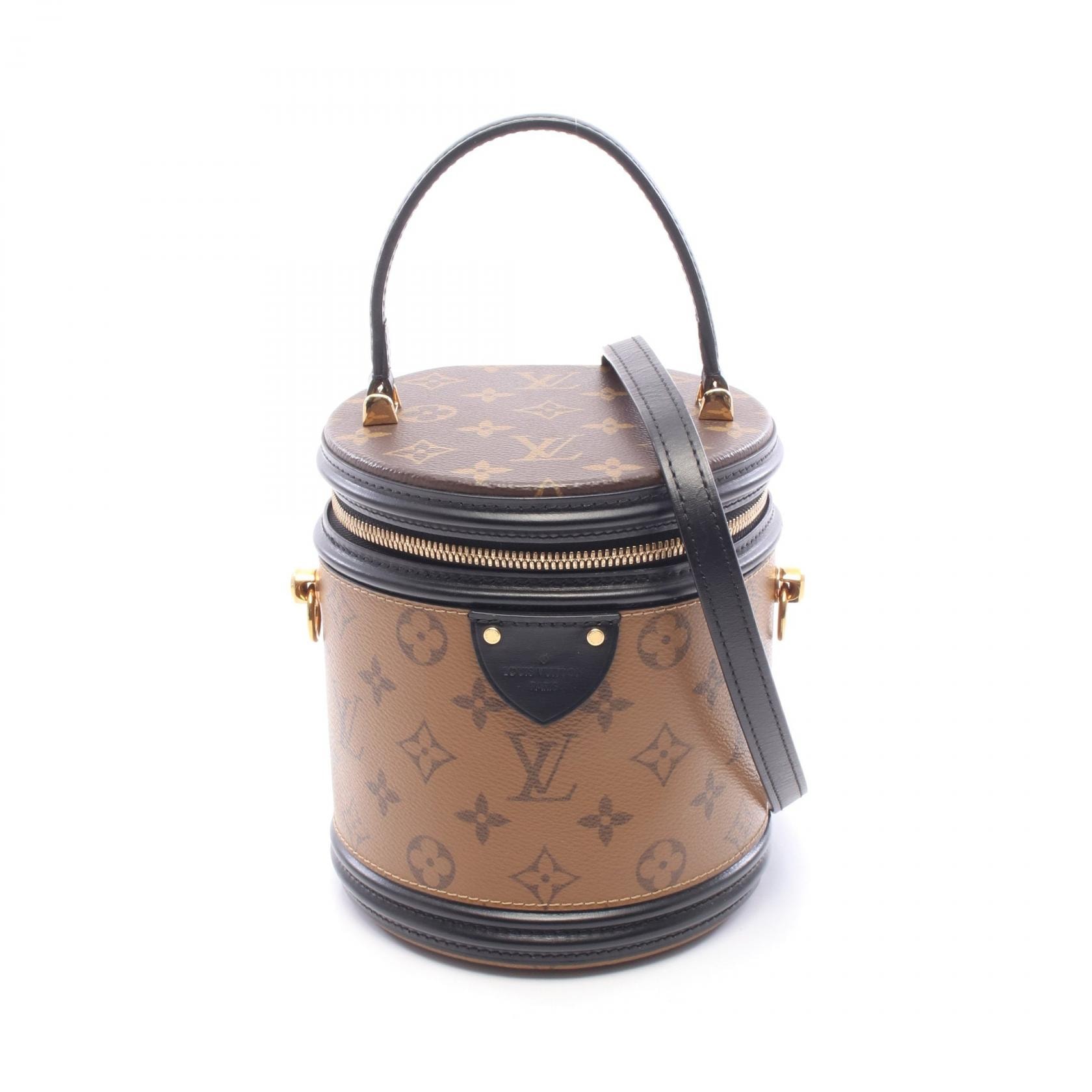 ルイ・ヴィトン LOUIS VUITTON カンヌ モノグラムリバース 2WAY ハンドバッグ バッグ PVCコーティングキャンバス レザー レディース ブラウン系 / ブラック系 M43986 【中古】