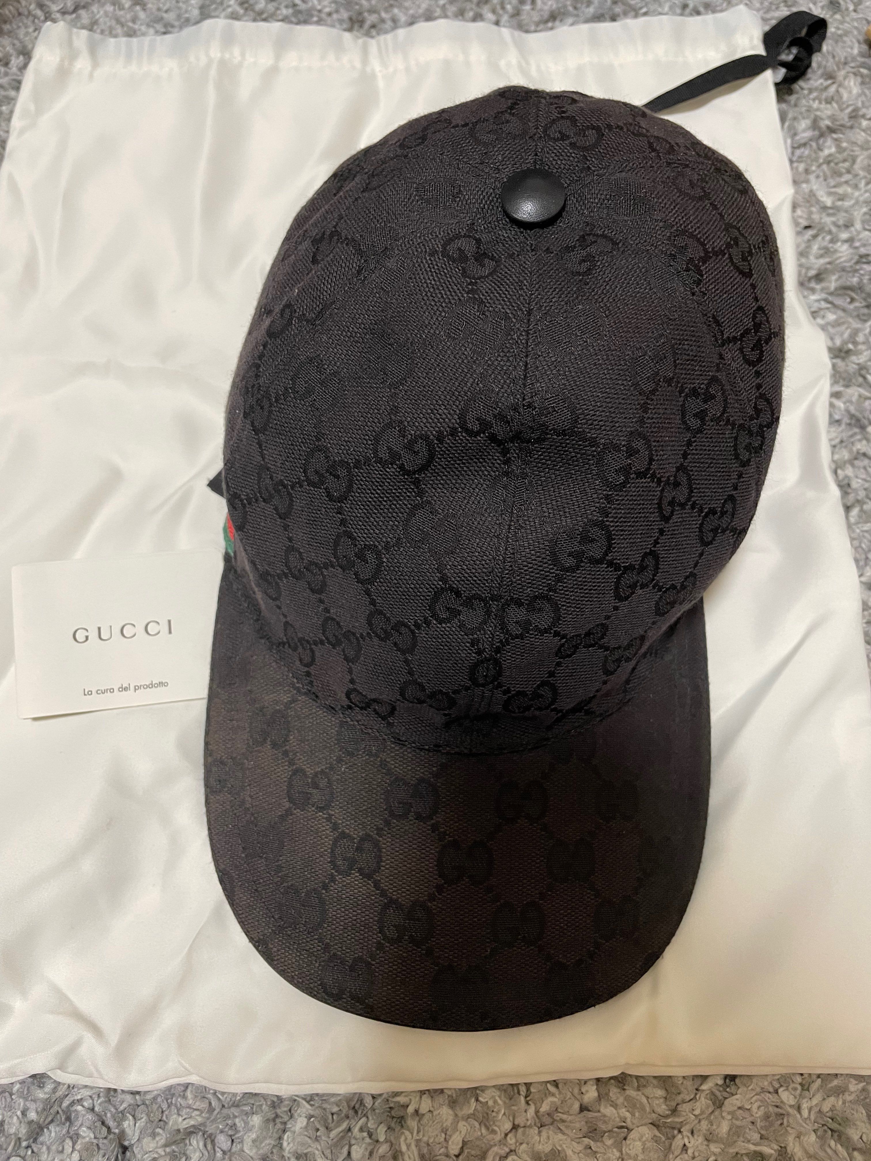 GUCCI Original GG Canvas Baseball Cap "Black"