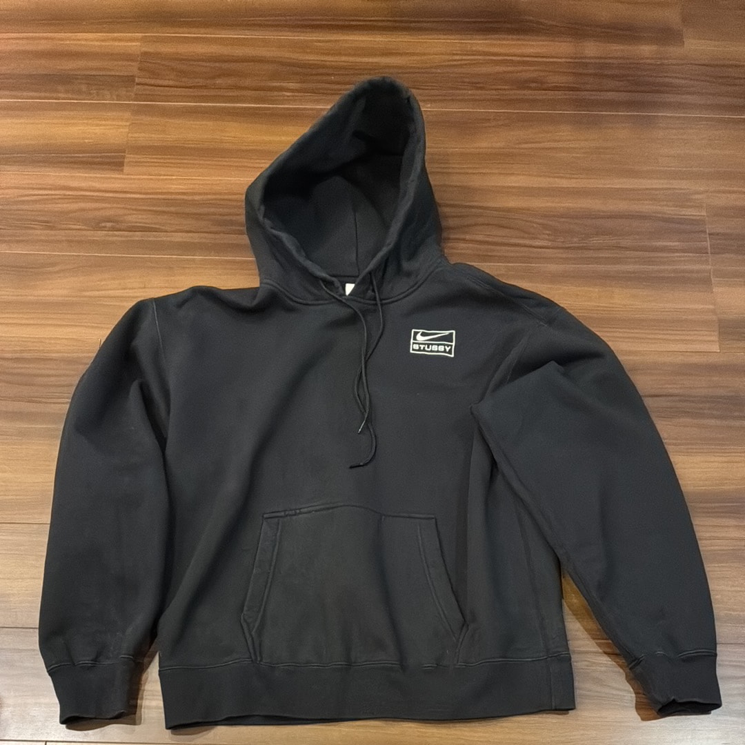 Stussy × Nike NRG Washed Hoodie (US Size) "Black" DN4028-010