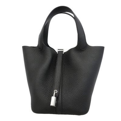 ★最終価格★SALE【6hc2503】エルメス ハンドバッグ ピコタンロックPM トリヨンクレマンス ブラック シルバー金具 G刻印【中古】レディース