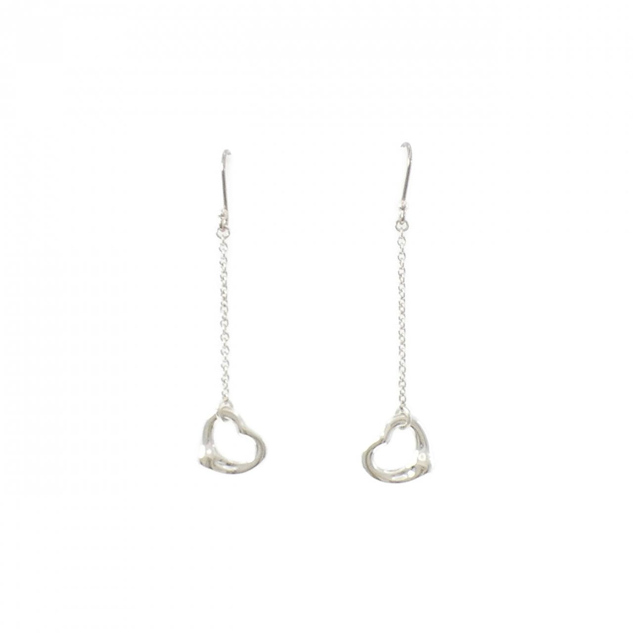 ティファニー オープンハート ドロップ ピアス