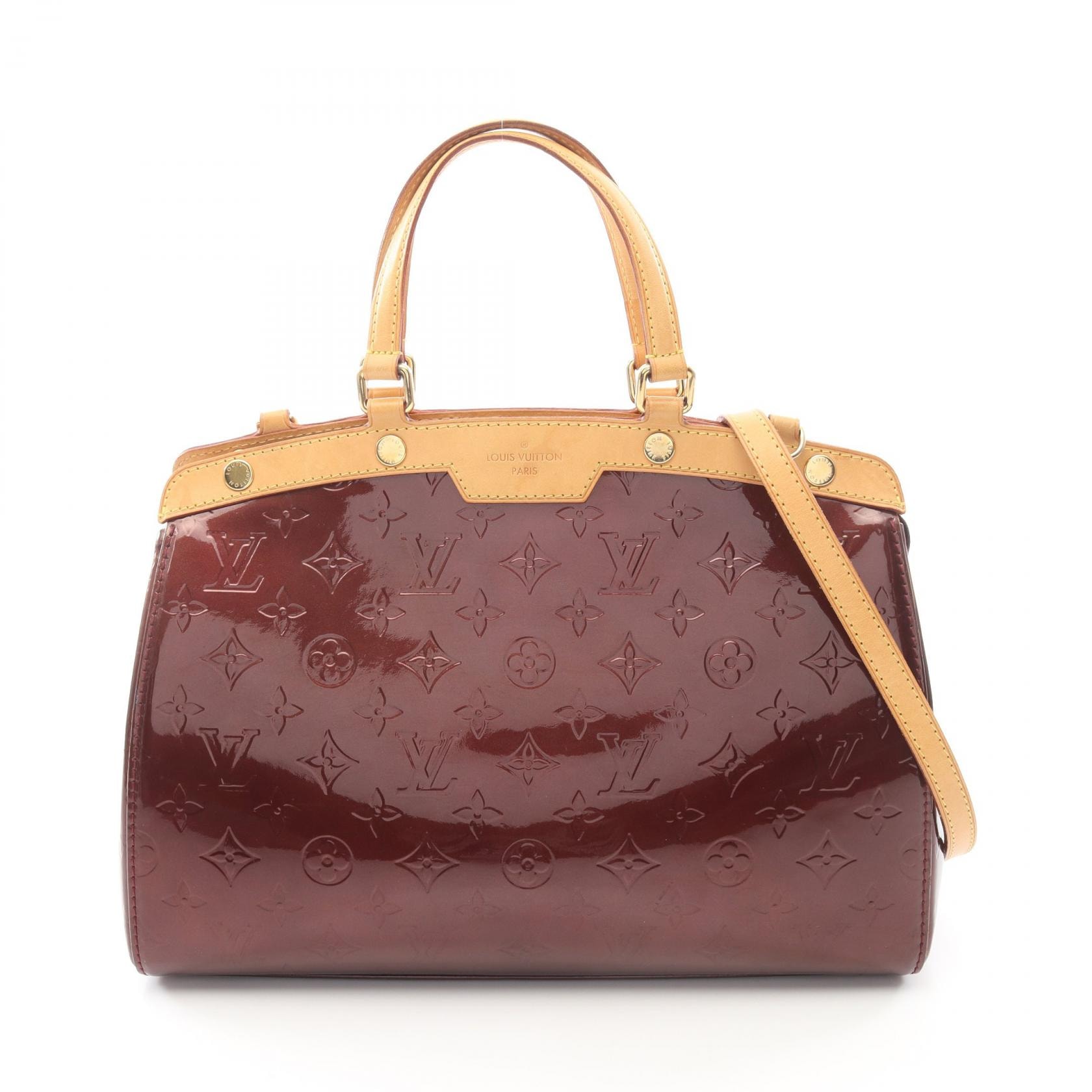 ルイ・ヴィトン LOUIS VUITTON ブレアMM モノグラムヴェルニ ルージュフォーヴィスト 2WAY ハンドバッグ バッグ レザー ボルドー レディース ボルドー系 M91690 【中古】