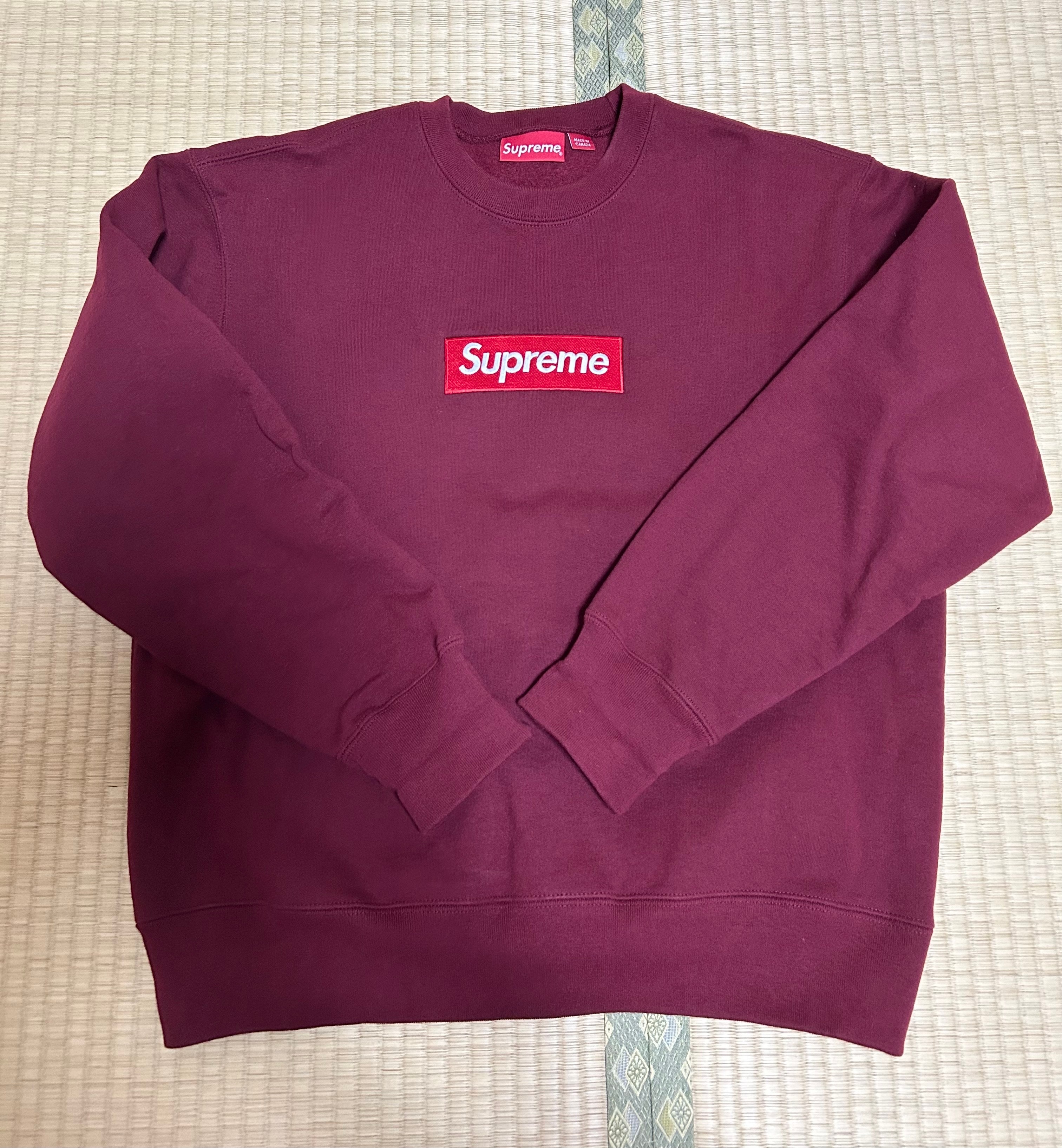 Supreme Box Logo Crewneck "Cardinal" (22FW)