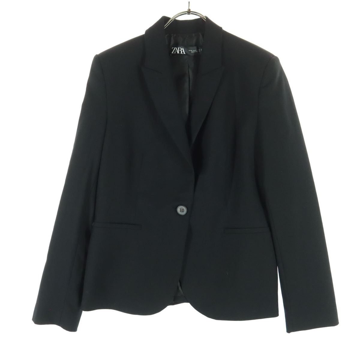 美品 ZARA ザラ 長袖 スーツジャケット 36 ブラック
