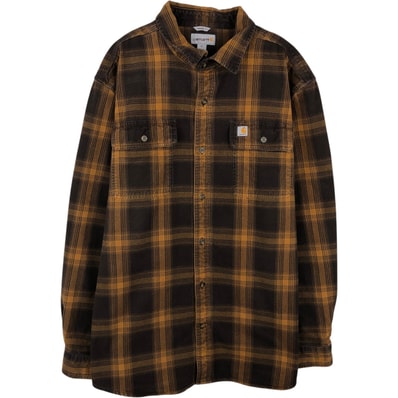 古着 カーハート Carhartt ORIGINAL FIT 長袖 フランネルチェックシャツ メンズXL相当/eaa646876