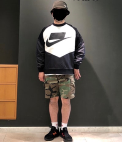 『希少』ナイキ ウェア NSW クルー ウーブン AR1643-060 ビックロゴ