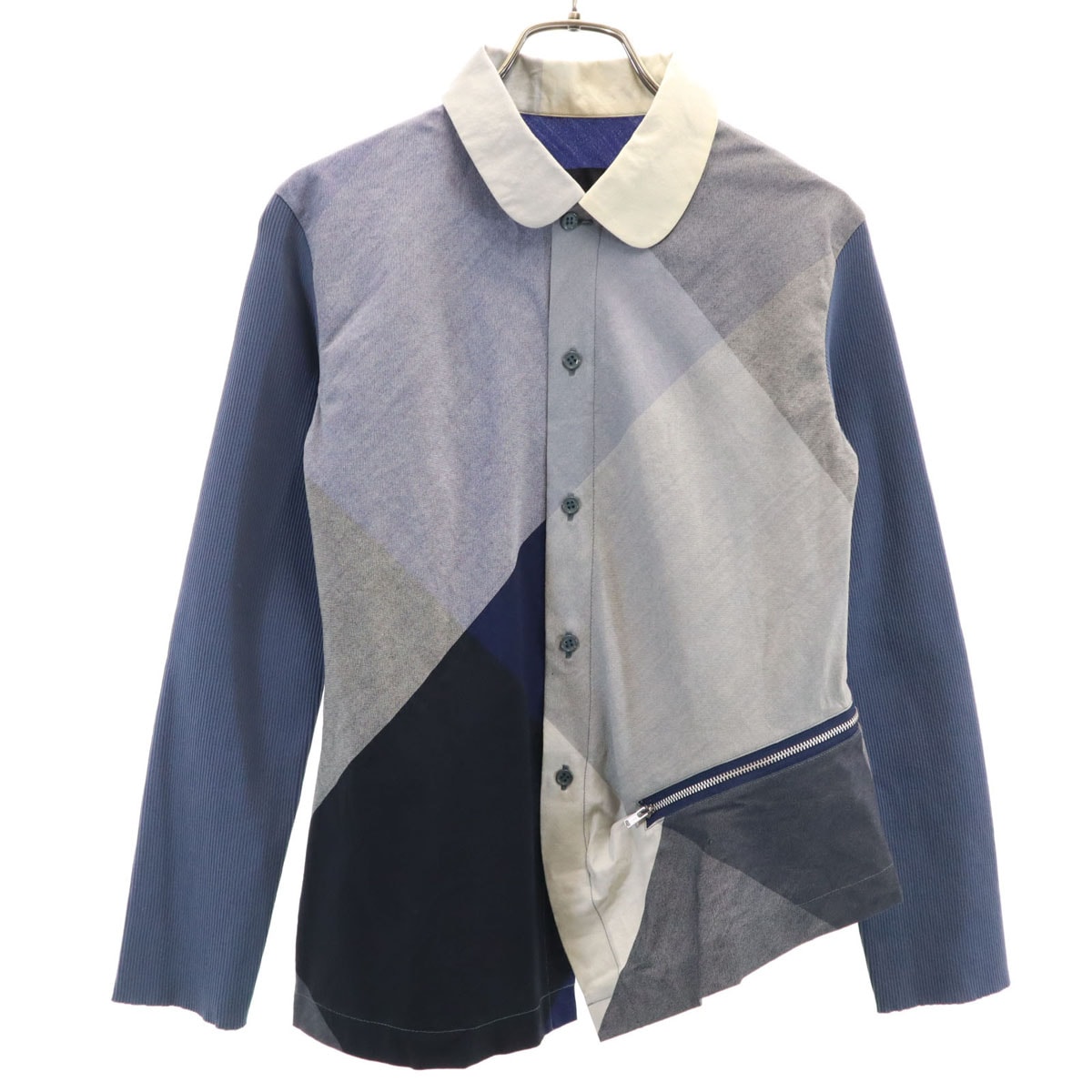 tricot COMME des GARCONS トリココムデギャルソン 1999年 90s 日本製 オールド アーカイブ 長袖 変形 シャツ M グレー