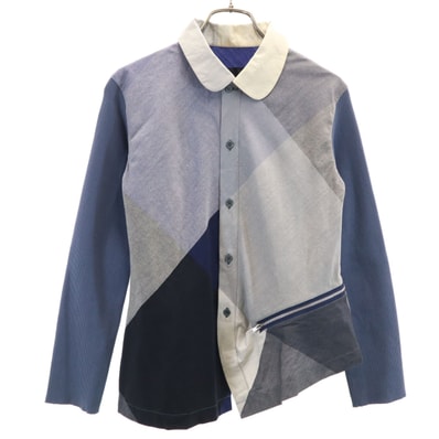 tricot COMME des GARCONS トリココムデギャルソン 1999年 90s 日本製 オールド アーカイブ 長袖 変形 シャツ M グレー