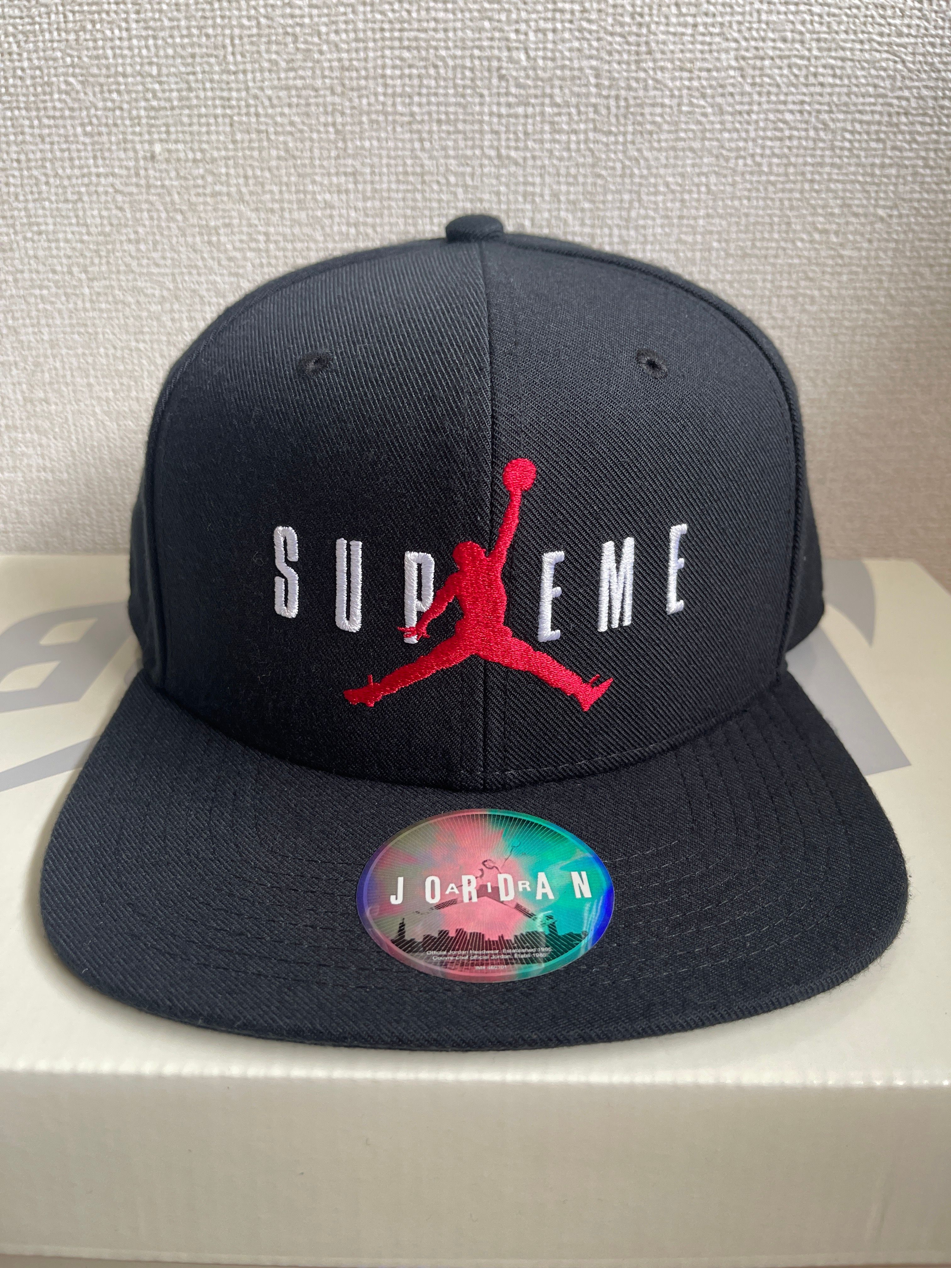 Supreme NIKE Air Jordan 6-Panel Cap "Black"