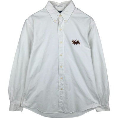 古着 ラルフローレン Ralph Lauren POLO by Ralph Lauren CUSTOM FIT 長袖 ボタンダウンシャツ メンズL相当/eaa615238